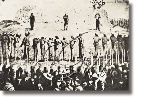 Fusilamento de Maximiliano I de México polas tropas de Benito Pablo Juárez en 1867